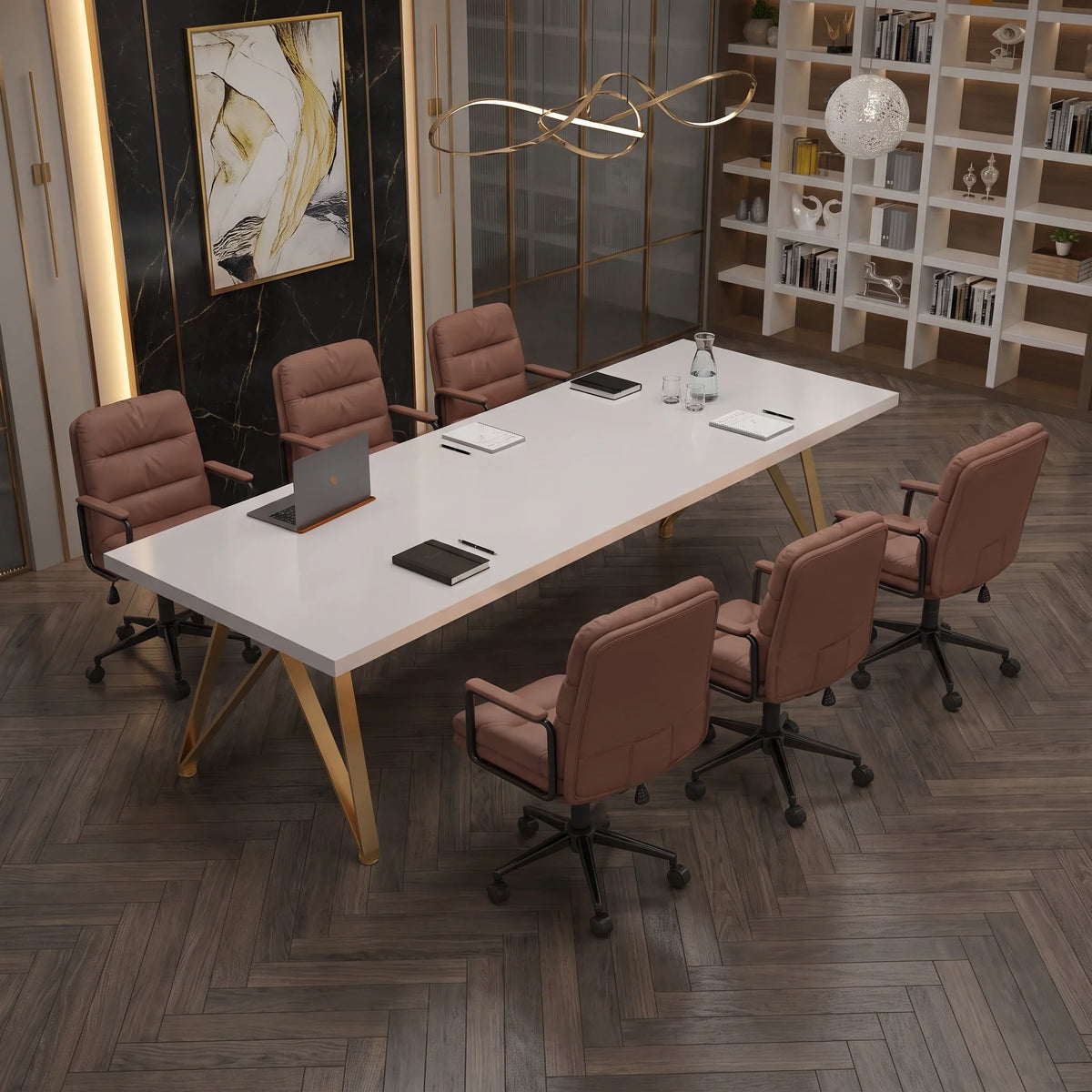 Astrid · White Collaborative Meeting Table