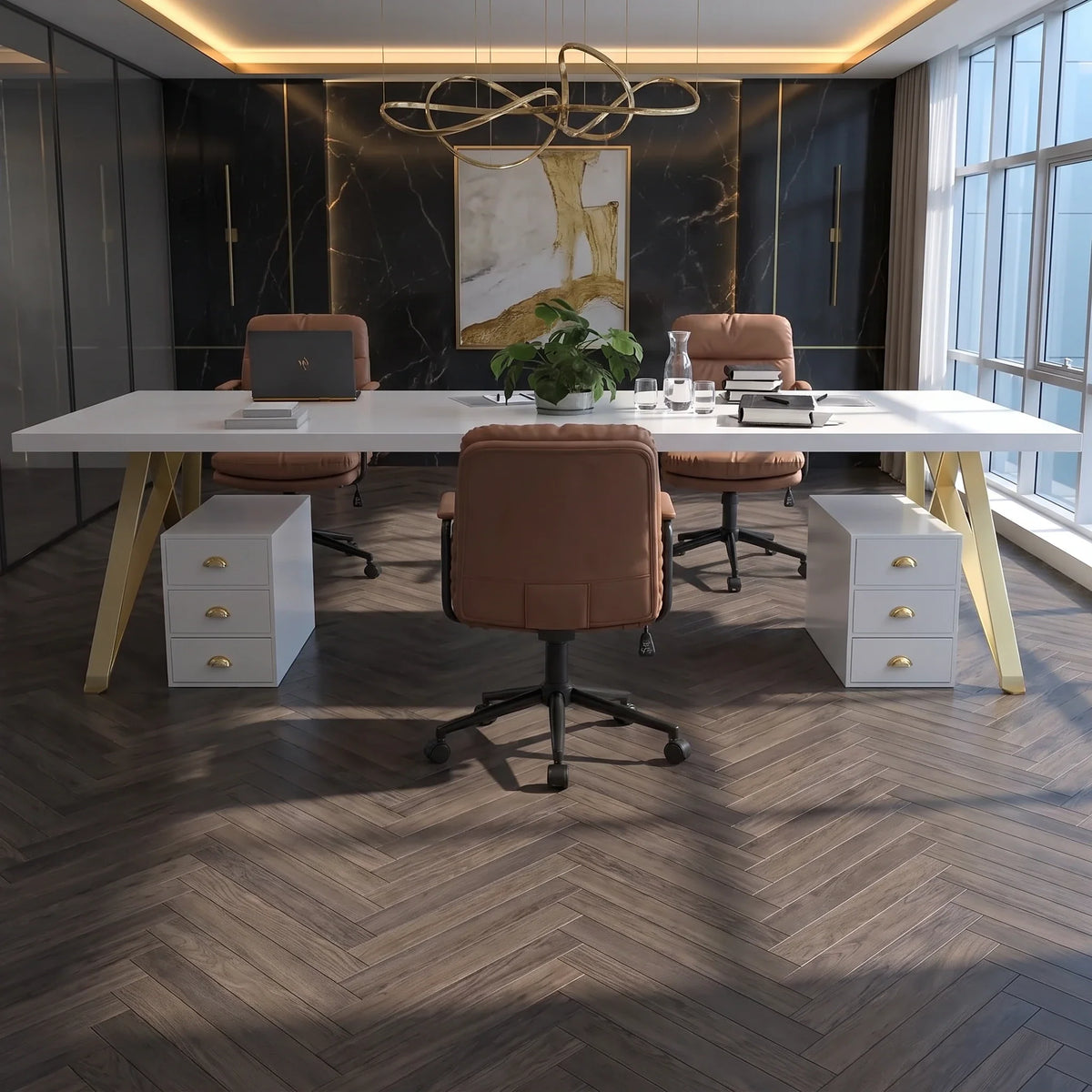 Astrid · White Collaborative Meeting Table