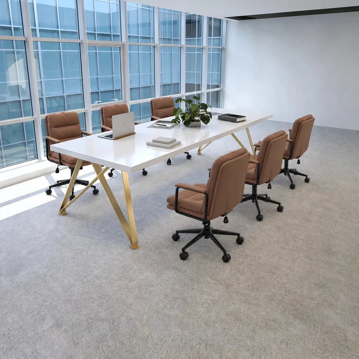 Astrid · White Collaborative Meeting Table