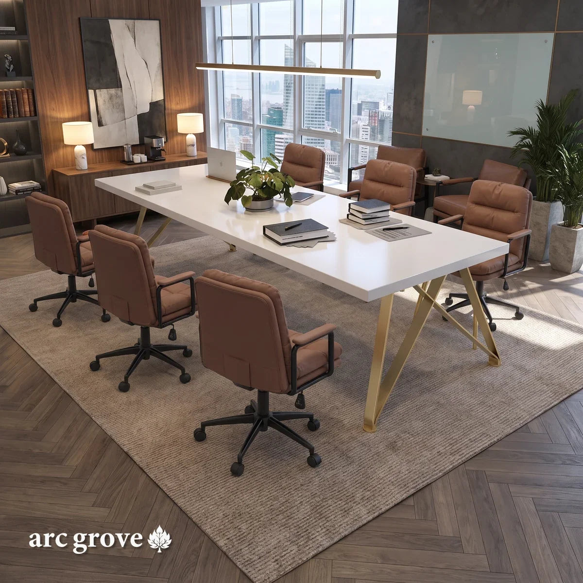 Astrid · White Collaborative Meeting Table