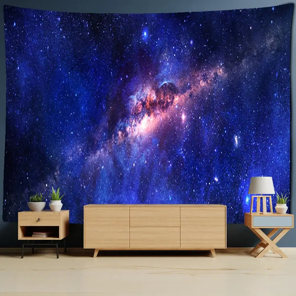 Astronaut moon tapestry wall hanging for living room decor