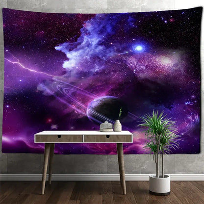 Astronaut moon tapestry wall hanging for living room decor