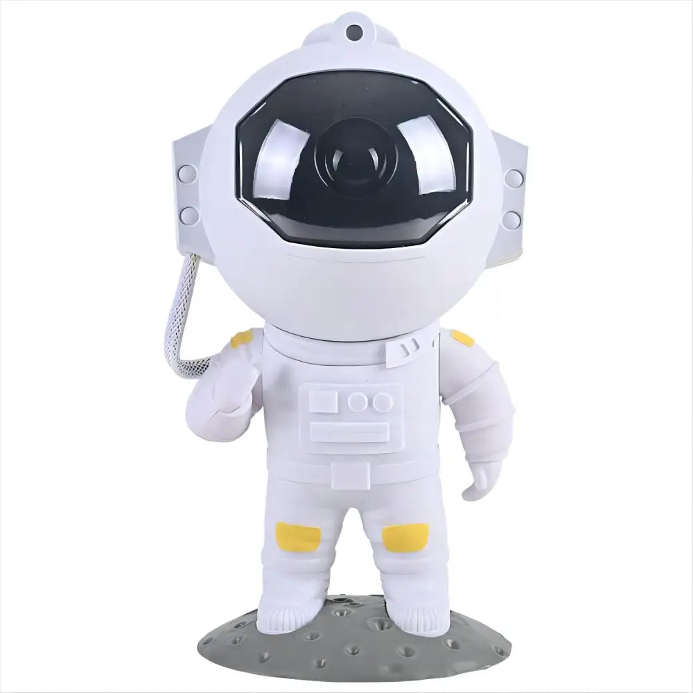 Astronaut white & yellow galaxy star projector night light bedroom