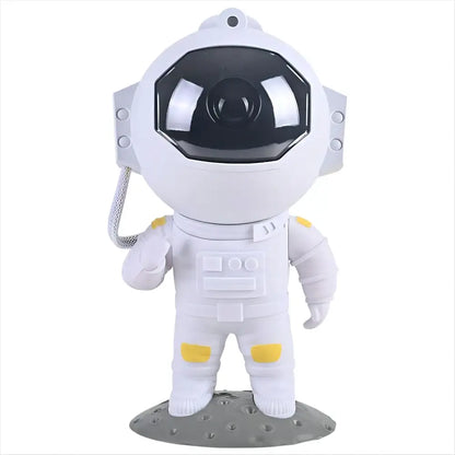 Astronaut white & yellow galaxy star projector night light bedroom