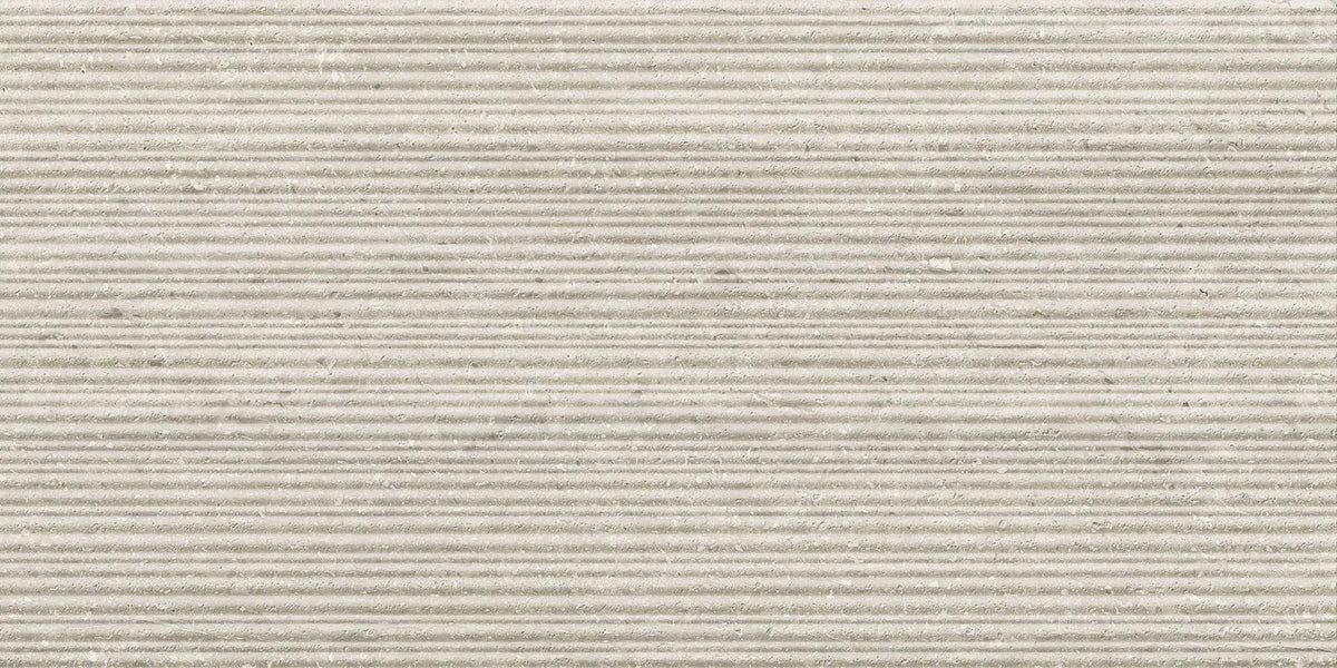 Veneer World Atelier Trail Bamboo Vein Cut Grey Travertine Look Porcelain Accent Tiles 12x24