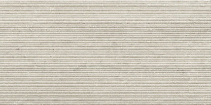 Veneer World Atelier Trail Bamboo Vein Cut Grey Travertine Look Porcelain Accent Tiles 12x24