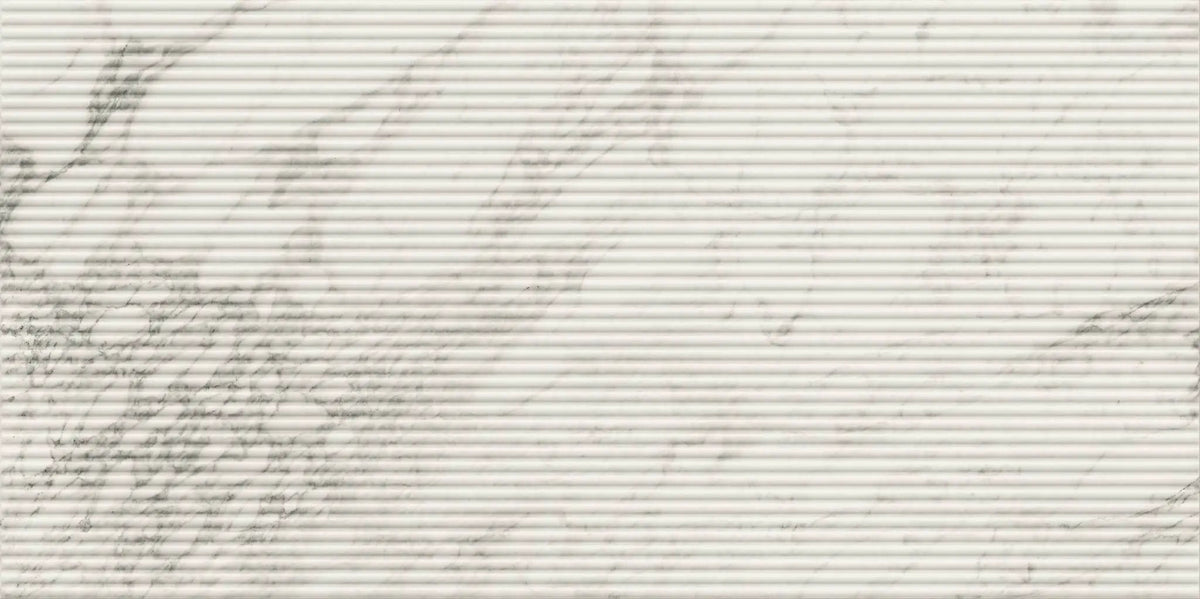 Veneer World Atelier Charme Evo Flute Renoir Plus Marble Look Porcelain Accent Tiles 24x48
