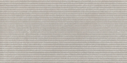 Veneer World Atelier Indiana Salem Groove Large Grey Select Limestone Look Porcelain Accent Tiles 12x24