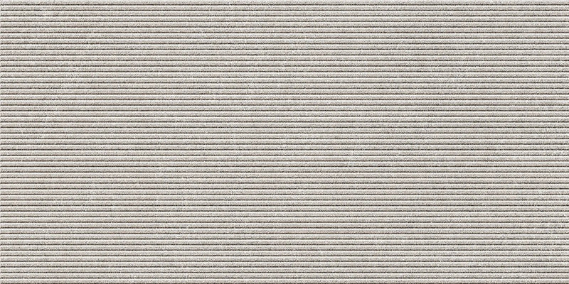 Veneer World Atelier Indiana Salem Groove Small Grey Select Limestone Look Porcelain Accent Tiles 12x24