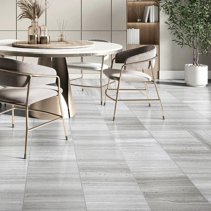 Athens Grey Light Honed Marble Tiles 12x24