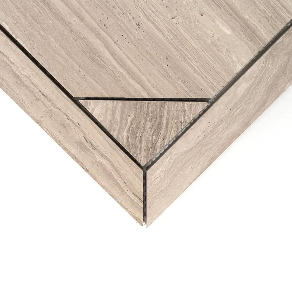 Athens Grey Light Honed Serie Parquet Marble Mosaics 12 1/4x16 3/16