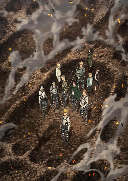 DecorBites™ Attack on Titan Final Season Manga Poster