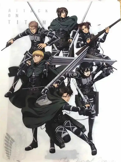 Attack on titan final season canvas art bedroom green and black poster