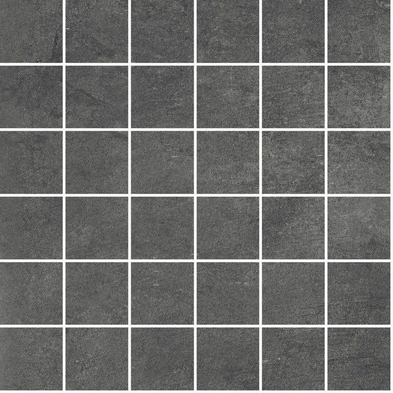 Attitude Dark Grey Mosaic A Concrete Look Porcelain Mosaics 12x12