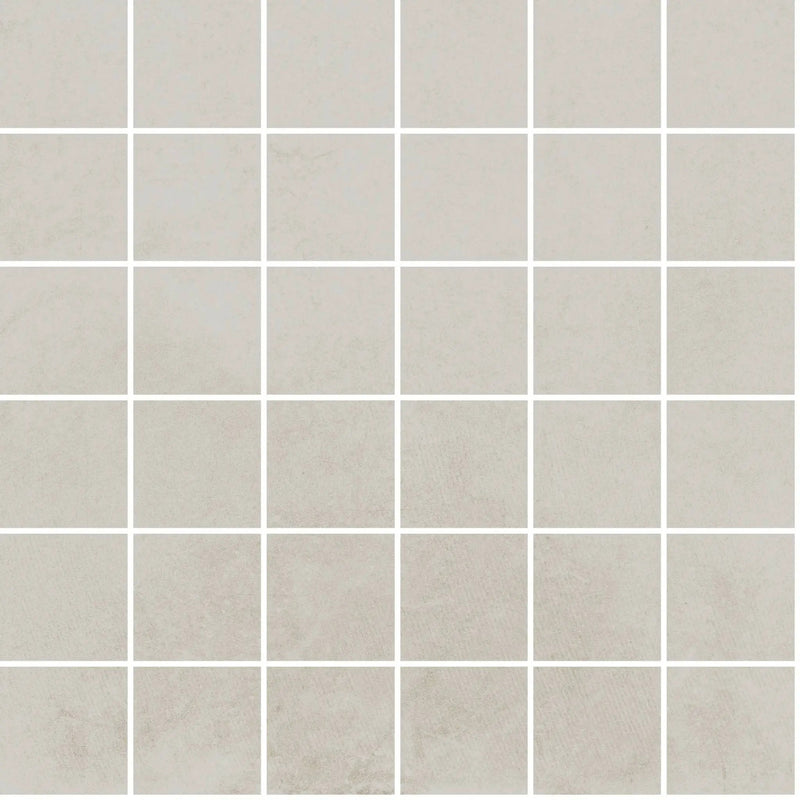 Attitude Light White Mosaic A Concrete Look Porcelain Mosaics 12x12