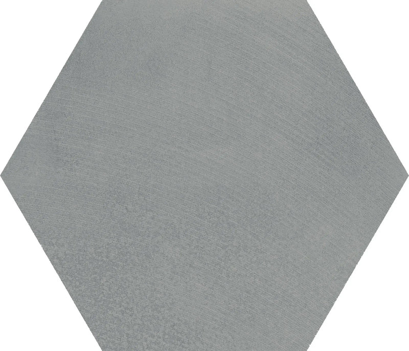 Attitude Simply Grey Hexagon 8 1/ Concrete Look Porcelain Tiles 8.5x10