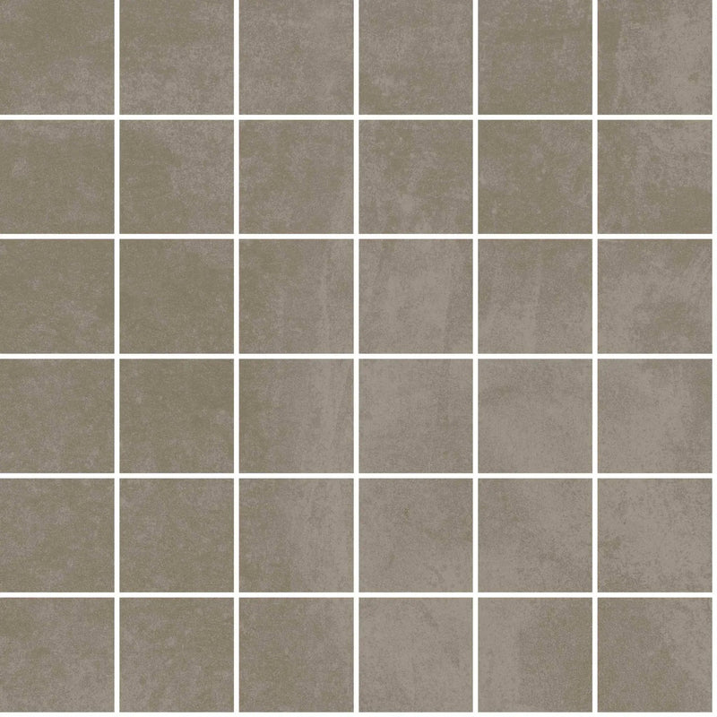 Attitude Warm Sand Mosaic A Concrete Look Porcelain Mosaics 12x12