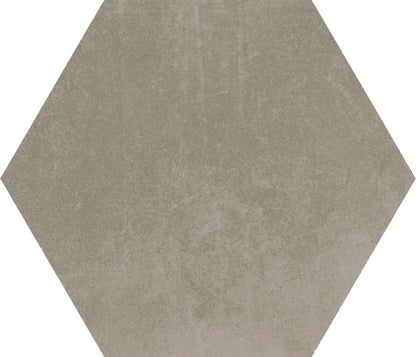 Attitude Warm Sand Hexagon 8 1/ Concrete Look Porcelain Tiles 8.5x10