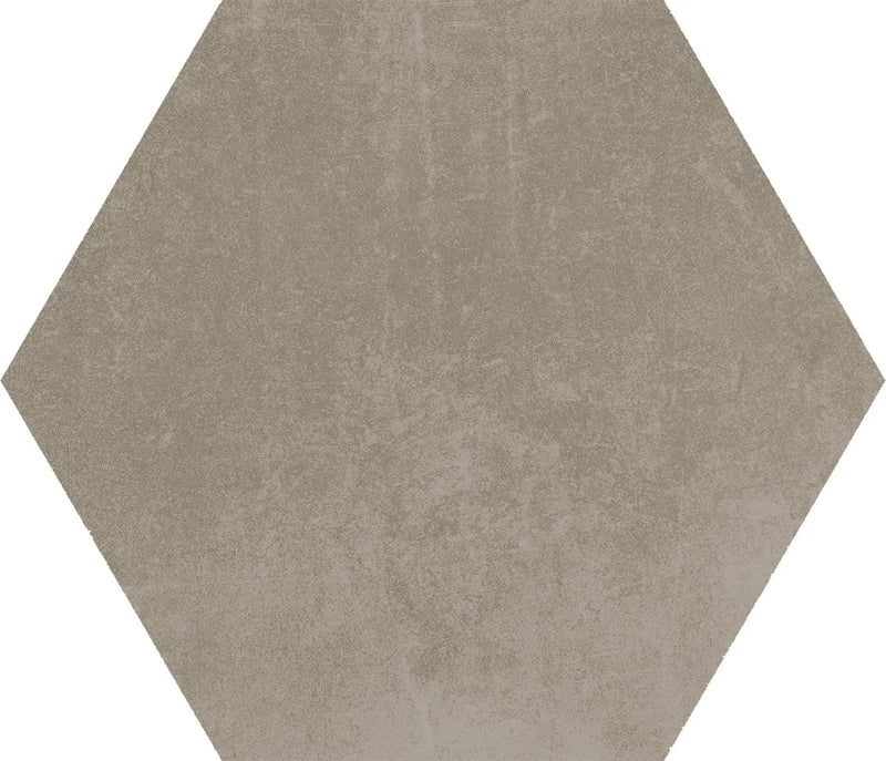 Attitude Warm Sand Hexagon 8 1/ Concrete Look Porcelain Tiles 8.5x10