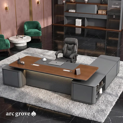 Audley · Modern L-Shaped Executive Desk