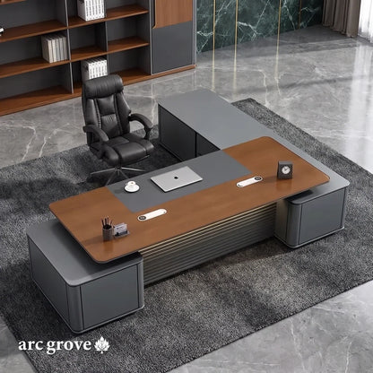 Audley · Modern L-Shaped Executive Desk