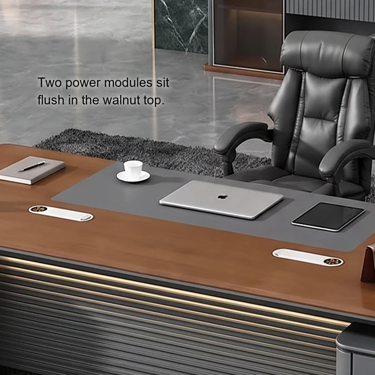 Audley · Modern L-Shaped Executive Desk