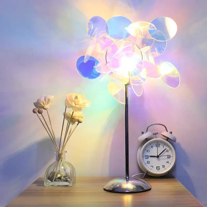 Aurora acrylic projection lamp blue & purple tree – bedroom night light