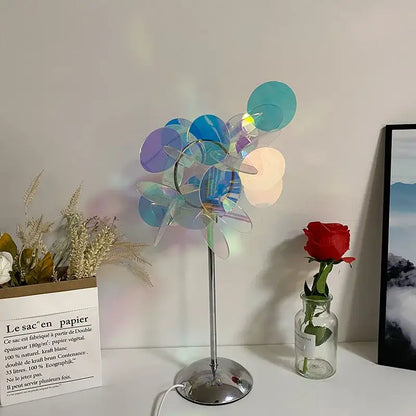 Aurora acrylic projection lamp blue & purple tree – bedroom night light