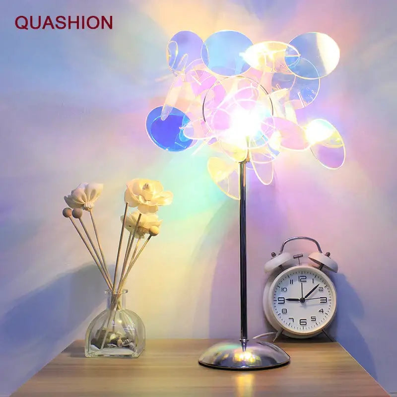 Aurora acrylic projection lamp blue & purple tree – bedroom night light