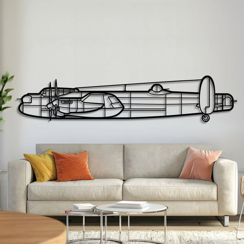 Avro Lancaster Metal Aircraft Wall Art - NCP0162, front view