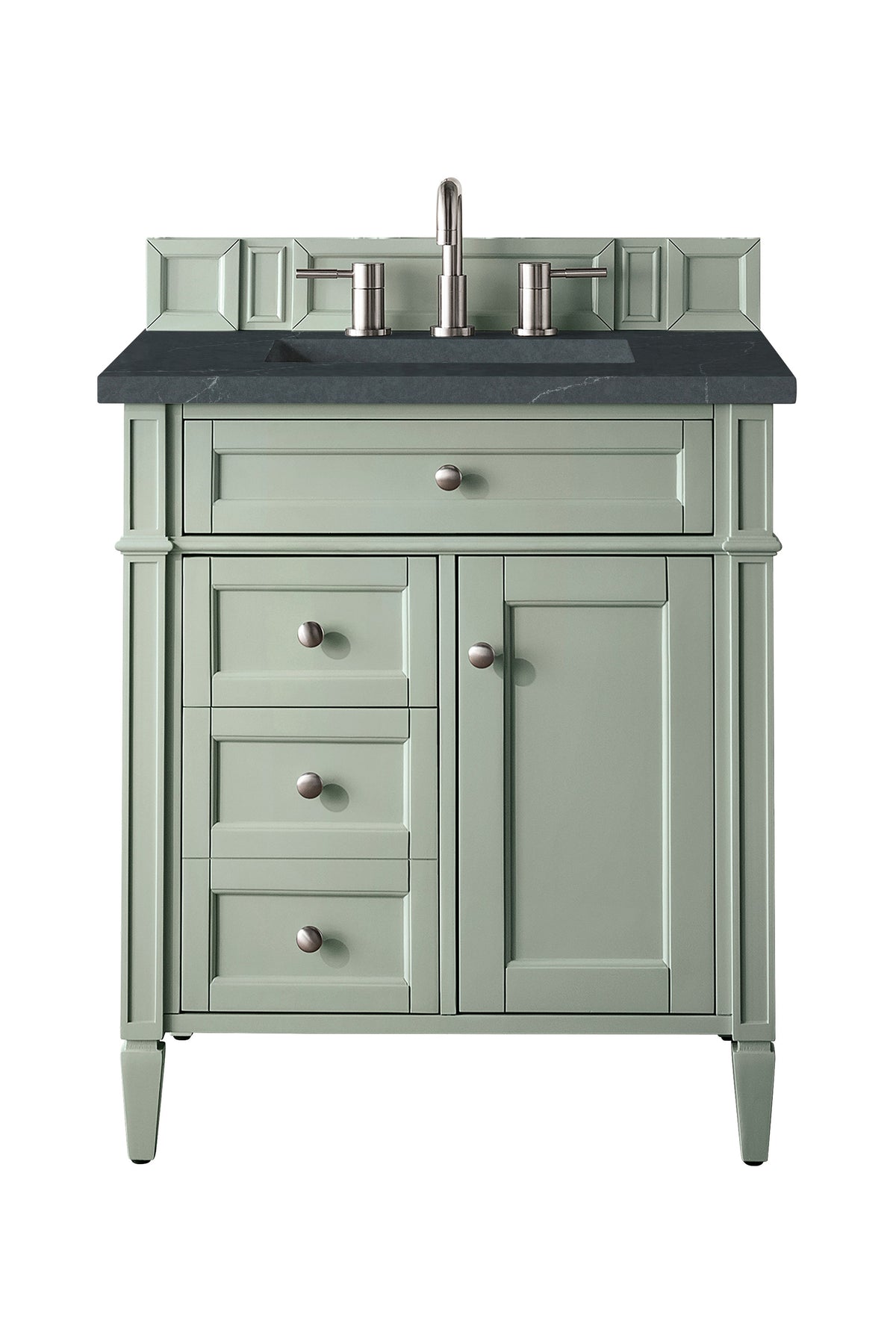 James Martin Brittany 30" Single Bathroom Vanity, Sage Green