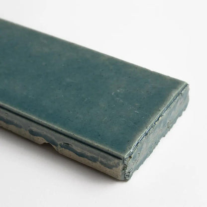 Azul Aqua Leather Ceramic Tiles 2 1/8x7 1/2