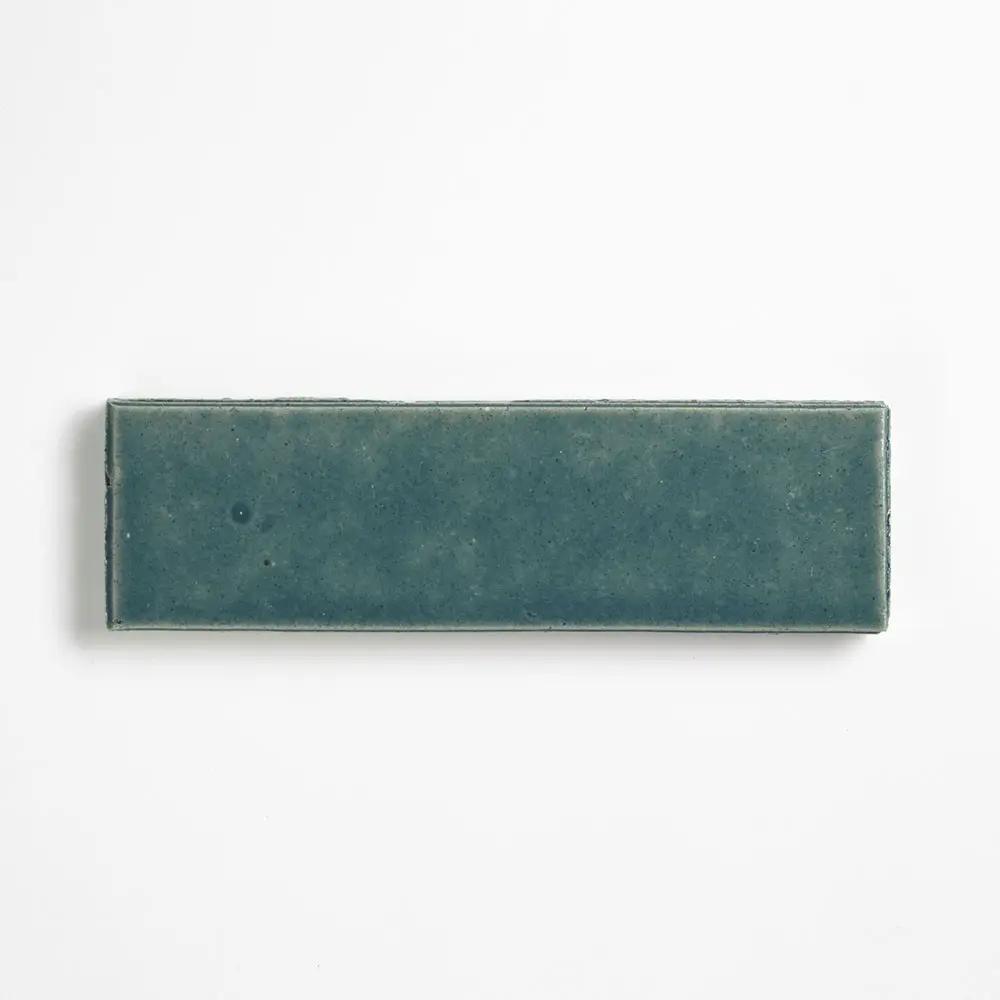 Azul Aqua Leather Ceramic Tiles 2 1/8x7 1/2