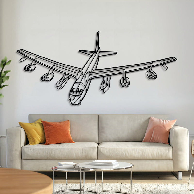 B-52G Stratofortress Angle Metal Aircraft Wall Art - NCP0368, angle view