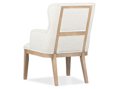 Somerset - Dining Arm Chair With Upholstered Seat & Back (Set of 2) - Butternut and Omari Natural