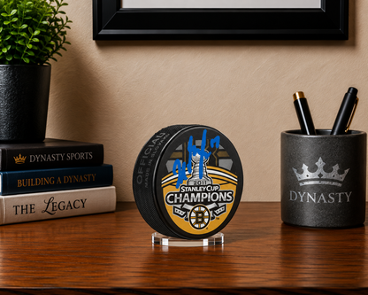 Milan Lucic 2011 Stanley Cup Champions Boston Bruins Autographed Hockey Puck