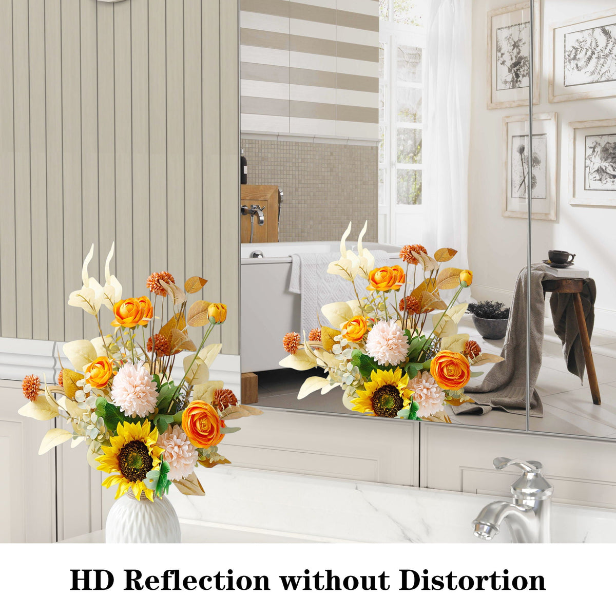 Medicine Cabinet, Wall Mounted Bathroom Mirror With Storage