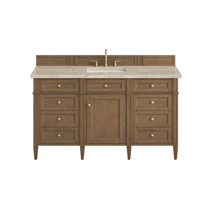 James Martin Brittany 60" Single Bathroom Vanity, Pecan
