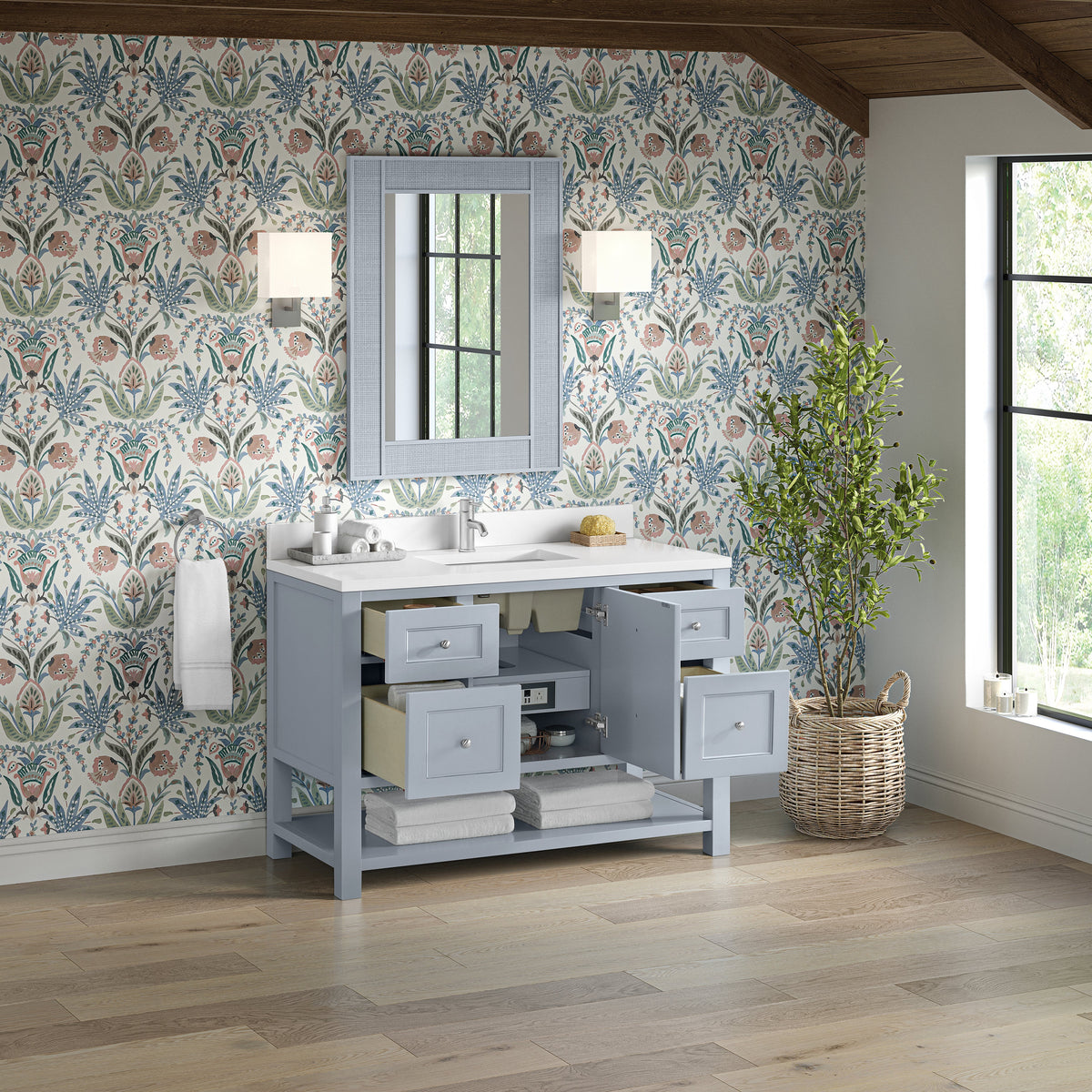 James Martin Breckenridge 48" Single Bathroom Vanity, Serenity Blue