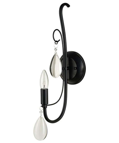 Catalina 17"H 1-Light LED Scroll DÃ©cor Wall Sconce Light Fixture Dark Bronze Finish