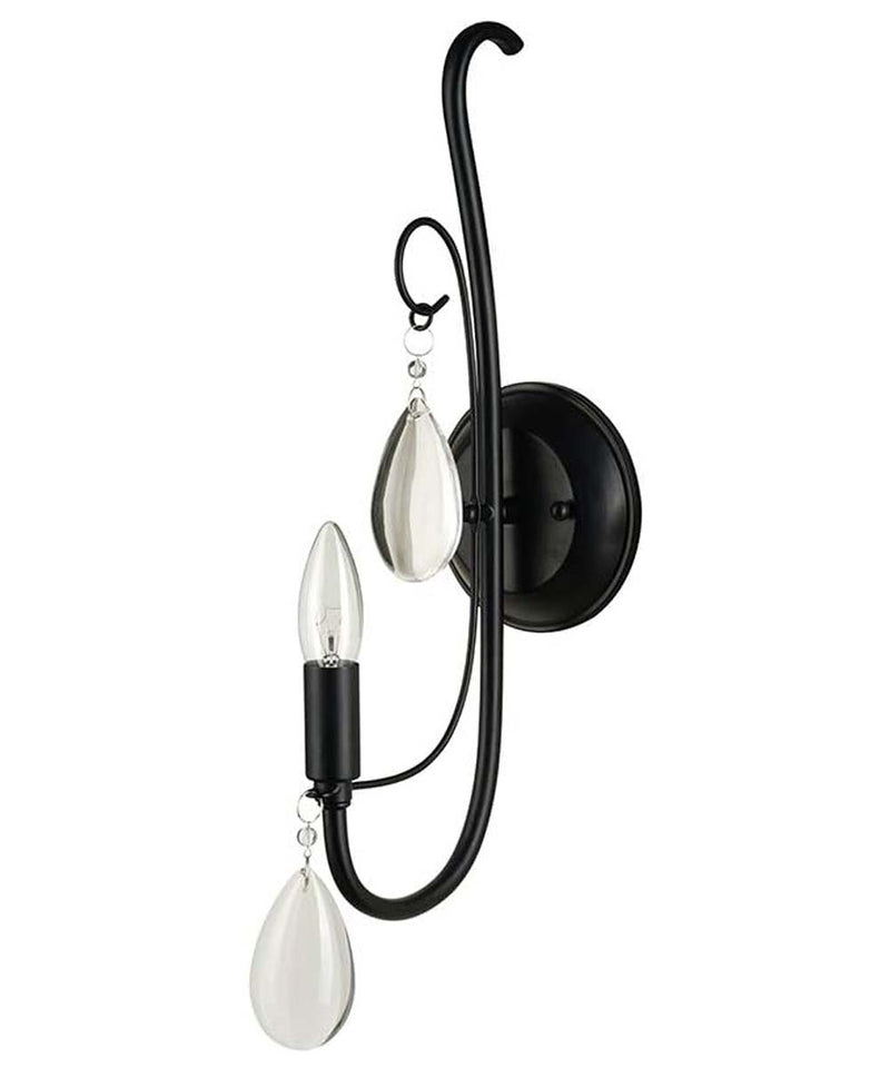 Catalina 17"H 1-Light LED Scroll DÃ©cor Wall Sconce Light Fixture Dark Bronze Finish