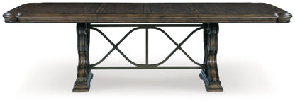 Maylee - Dining Extension Table - Dark Brown