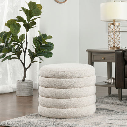 Fuji - Oversized Round Storage Ottoman