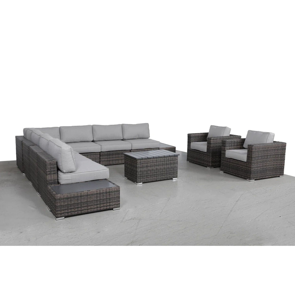 Stylish Entertainment Sectional Set, Outdoor Living