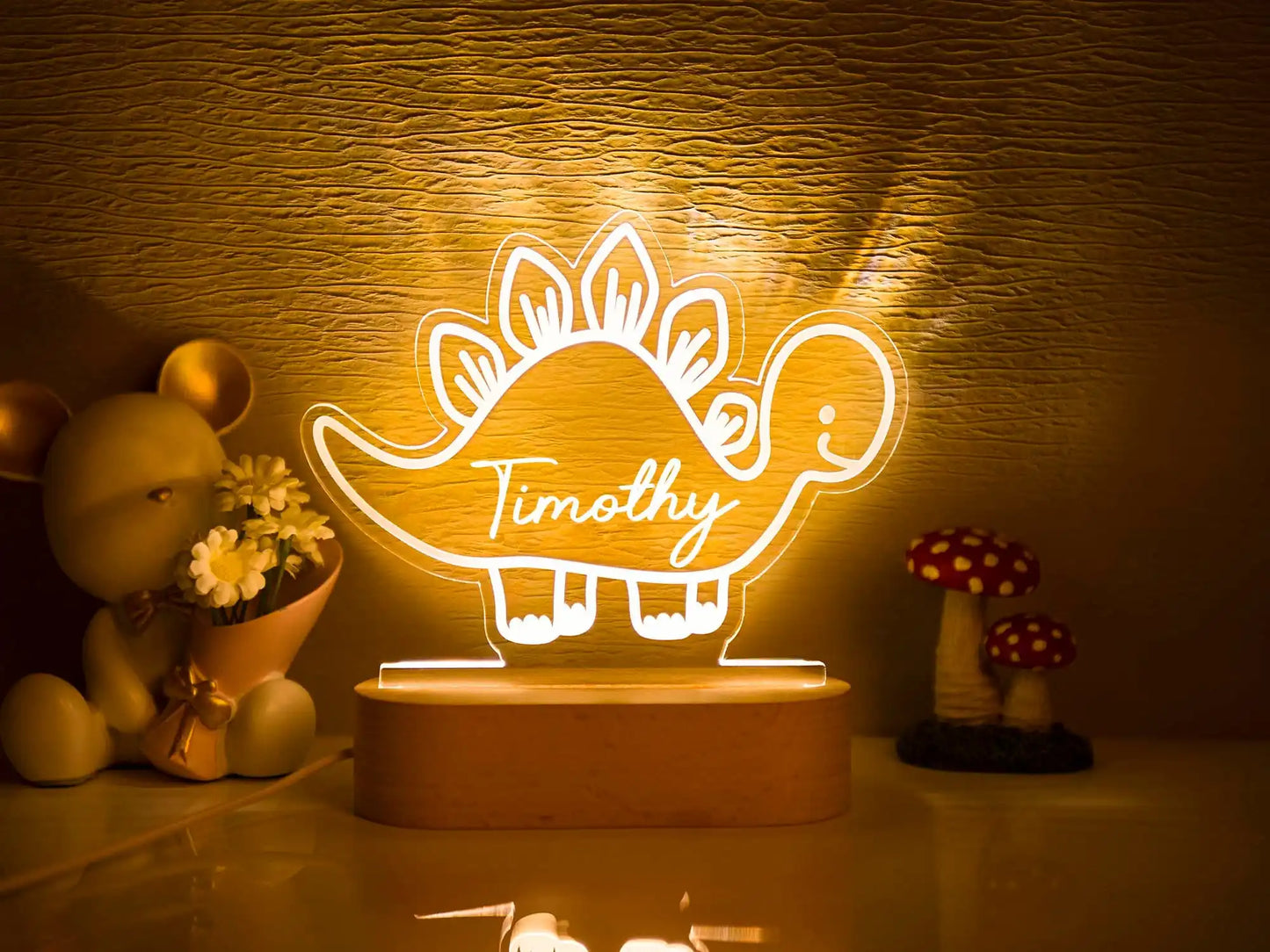 DecorBites™ Baby Kids USB Night Light Personalized Children Name Lamp Custom Nursery Newborn Bedroom Home Decoration Birthday Souvenir Gift