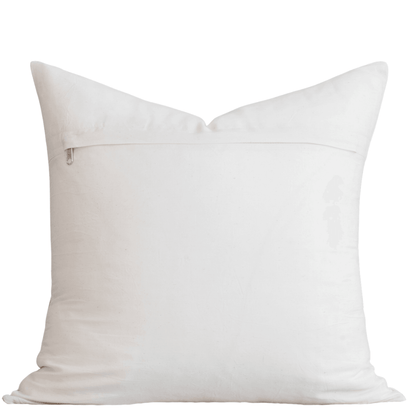 Cora Floral Block Printed Pillow Cover | Brown