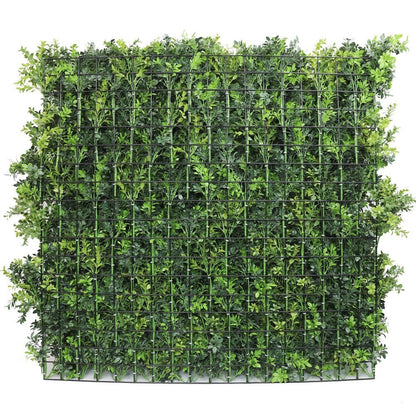 Mixed Green Ultra Dense Boxwood Artificial Vertical Garden Green Wall Panel 40×40in 11 SQ FT – NFPA701 Fire Rated – Metal Backed – UV Resistant – Commercial Grade
