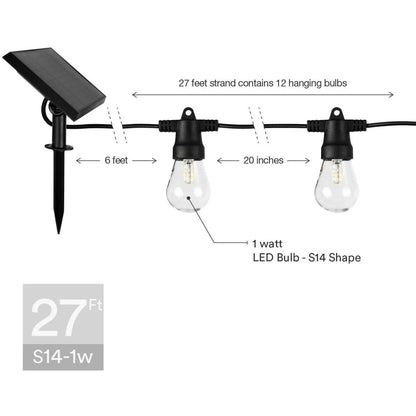 Backyard String Lights with Solar LED feature for Cozy Outdoor