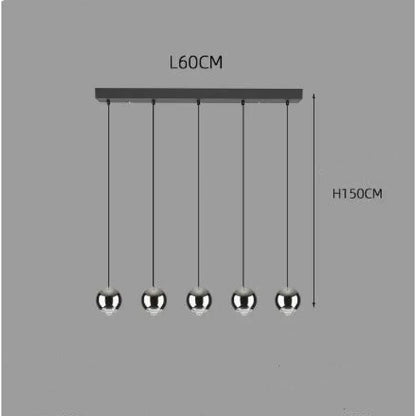 Ball Pendant Light for Living Room with Sleek Modern Design