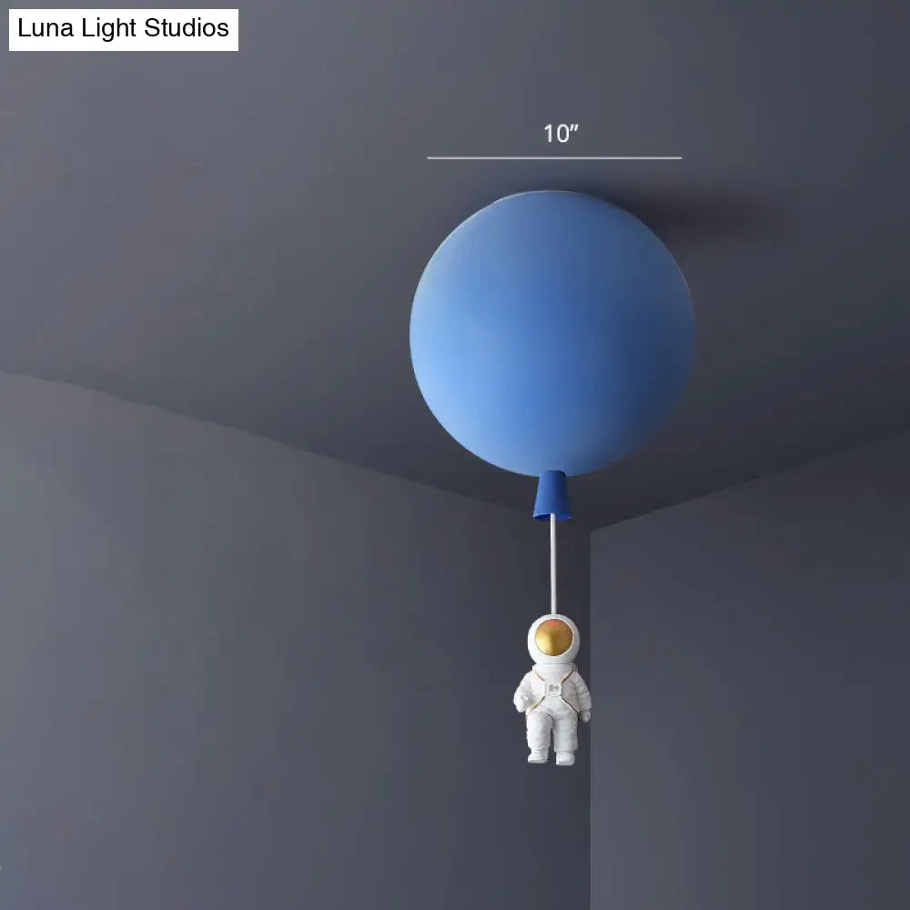 DecorBites™ Balloon and Astronaut Ceiling Lamp Kids Acrylic 1 Head Bedroom Pendant Lighting Fixture
